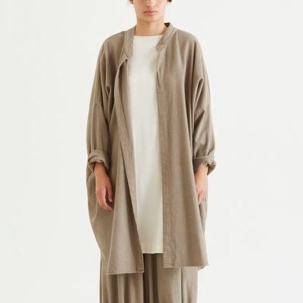 Black Crane Long Square Shirt